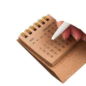 2020 Neujahr Mini-Tischskalender Schreibtischskalender wöchentlich Planer monatlich Aufgabenliste DIY Memo Pad Kalender Bürobedarf