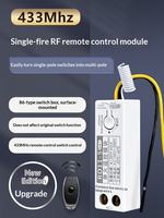Module d'interrupteur sans fil RF 433 MHz LINGJU RD11-5 pour lampe de plafond, portée 10-30 m, 10A/220V, compatible Android IOS