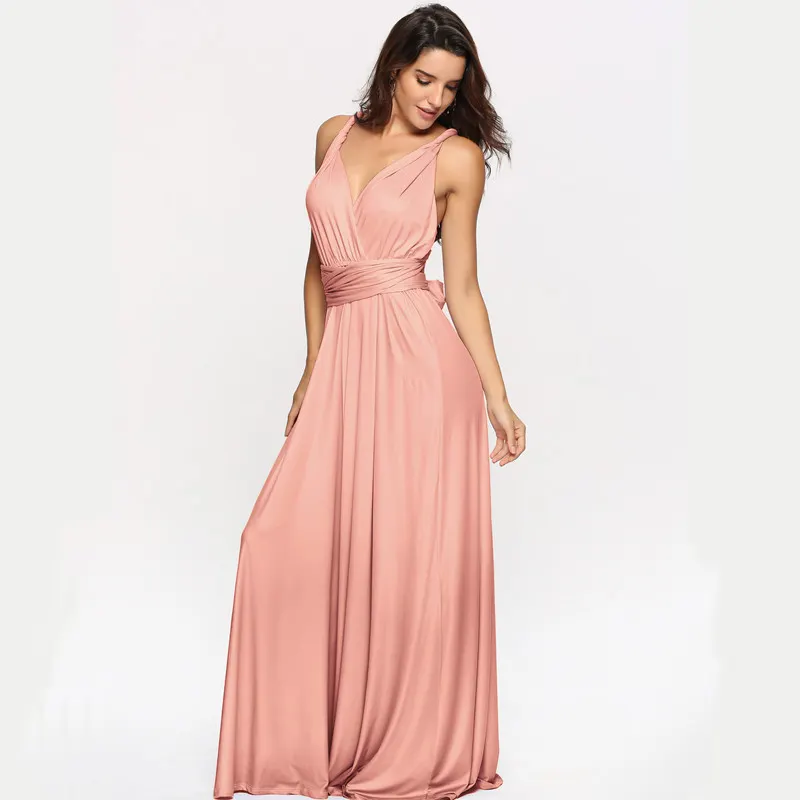 2021 Spring Sexy Split Solid Slim Lady Floor Length Dress Vintage Wear Women Dress