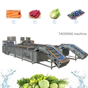 Harga pabrik mesin pembersih kentang pencuci kentang sayuran Manual dan buah mesin cuci gelembung sabuk konveyor sayuran - Product Image 3