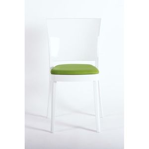 Cuscino in ecopelle NABUK per sedia Lucienne verde muschio sedile e cuscino - Product Image 6