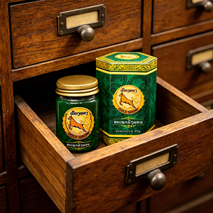 Baume Herbal Vert Serow Or, Formule Orientale Traditionnelle, Doux et Non Irritant, Soin de la Peau - Product Image 4