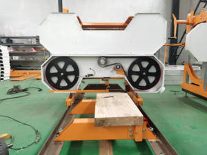 Scie à ruban horizontale portative électrique SINO pour bois, certifiée CE/ISO, 7,5 kW, garantie 1 an - Product Image 3