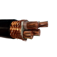 Cable de Alimentación de Bajo Voltaje 4x240mm2, Cable de Alimentación de 0.6/1kv, Cable Blindado Subterráneo de Cobre XLPE