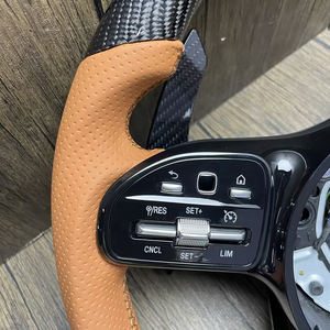 Para <span class=keywords><strong>Mercedes</strong></span> <span class=keywords><strong>Benz</strong></span> W221 S500 <span class=keywords><strong>S550</strong></span> S65 AMG Maybach Sport Volante de cuero para W223 Old Car Makeover con nuevo estándar - Product Image 4