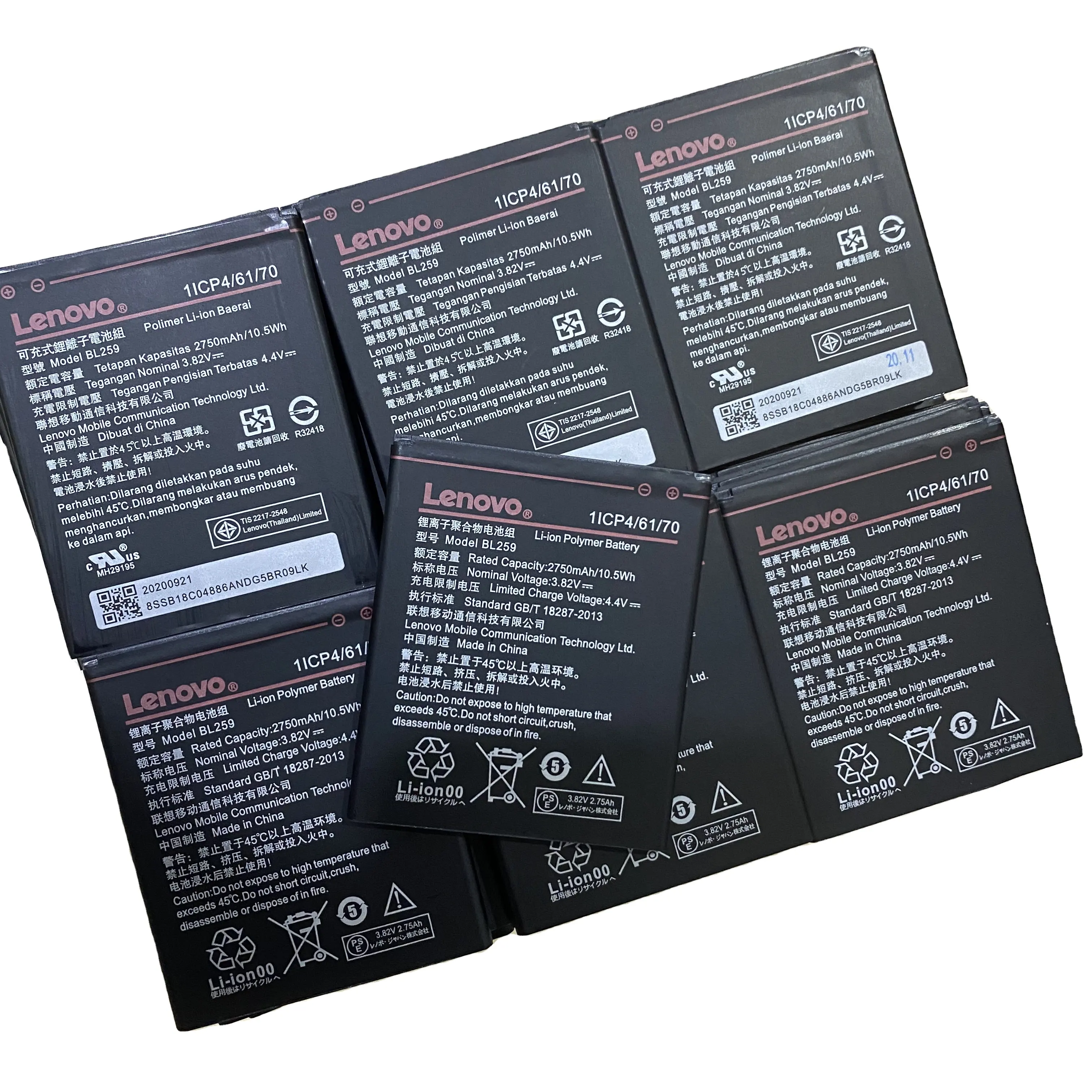 100% Original Tested 2750mAh BL259 For Lenovo Lemon 3 3S K32C30 K32c36 Vibe K5 / K5 Plus / A6020a40 A6020 a40 A 6020a40 Battery