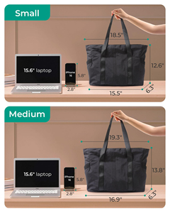 Bolsas de Viaje con Compartimentos, Bolsa de Hombro Grande, Bolso de Mano para Gimnasio, Trabajo, Escuela, Compras - Product Image 2