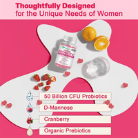 Compléments Gommeux Probiotiques ODM pour Femmes – 10 Souches, Prébiotiques & Canneberge pour la Santé Digestive et l'Équilibre du pH