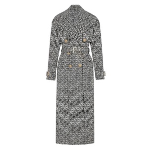 AIMEISI all'ingrosso Casual elegante Over the Kneee Jacquard giacca da cintura Plus Size giacca a vento lunga <span class=keywords><strong>Trench</strong></span> da donna cappotti invernali - Product Image 5