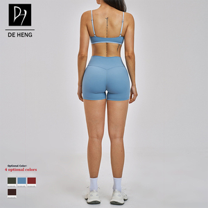 Soutien-gorge de sport personnalisé de haute qualité <span class=keywords><strong>pour</strong></span> femmes, respirant, à fines bretelles, dos ouvert, idéal <span class=keywords><strong>pour</strong></span> le yoga et la course à pied - Product Image 2