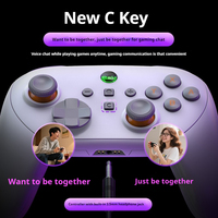 Kontroler Game S13 Dual Hall Effect, Kompatibel dengan Seri Full Switch & PC, Gerakan 9-Axis, Tombol C, Audio Nirkabel 3.5mm