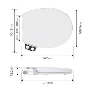 Asiento de inodoro mecánico no eléctrico con bidé y rociador de agua limpia, diseño moderno <span class=keywords><strong>Everclean</strong></span> TB005-O-C OEM y ODM - Product Image 6