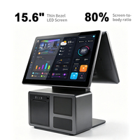 POS-система с сенсорным экраном на базе Intel I5-4-го поколения, ОС Windows, SSD 128 ГБ, ОЗУ DDR8G для ресторанов и кассовых операций