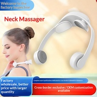 Masseur cervical à impulsions compact et rechargeable pour usage domestique, multimodal, avec recharge transfrontalière, pour le soin du cou
