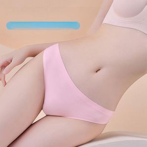 Sous-vêtements pour femmes en soie glacée sans couture à séchage rapide, culottes pour femmes enceintes - Product Image 4