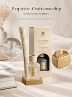Lots de diffuseurs à bâtonnets en gros avec huile parfumée naturelle et bâtonnets en rotin pour assainisseur d'air maison et hôtel