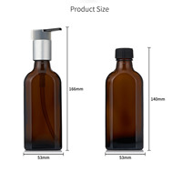 Vente chaude 50ml 100ml 150ml Bouteilles en verre ambre d'huile marocaine Bouchon scellé pour l'emballage de massage et de beauté des cheveux