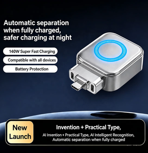 Adattatore di ricarica intelligente AI da 140W con spegnimento automatico, caricatore rapido <span class=keywords><strong>USB</strong></span>-C con disconnessione AI a carica completa per telefono e altri dispositivi - Product Image 6