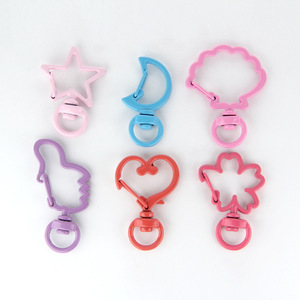 Llaveros de aleación de zinc de colores con forma de animal, hebillas de resorte, ganchos para bolsos de peluche, accesorios de joyería, herrajes duraderos para bricolaje - Product Image 3