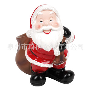 Boîte de rangement Père Noël en résine, 1-3L, décoration de Noël, porte-bonbons, décoration de bureau - Product Image 5