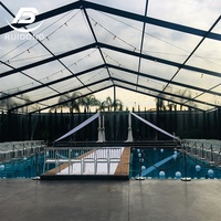 Hall en aluminium de luxe de tente de chapiteau avec le mur de verre pour 800 personnes