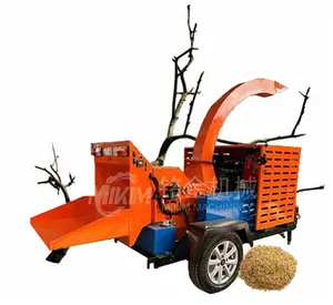Advanced atv diesel electric start wood branch chipper crusher machine with good price