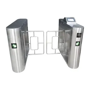 High Security Waist Height Pedestrian Fully Automatic Access Control Swing Turnstile Barrier Gate for gyms and hotels