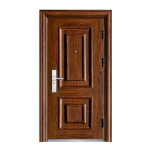 Portes de Chine de qualité bon marché utilisées en métal Portes de sécurité antivol de conception simple <span class=keywords><strong>Porte</strong></span> unique pour l'<span class=keywords><strong>entrée</strong></span> de la maison - Product Image 1