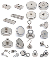 Crochets pivotants industriels en NdFeB, boucle magnétique, support magnétique pour plafond, crochets aimantés en néodyme, 20 mm/25 mm, pivotant à 360 degrés, mousqueton magnétique
