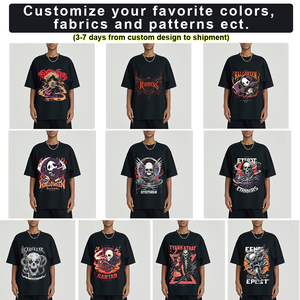 280 grammes nouvelle peur poids lourd Essenti T-Shirts luxe dieu graphique <span class=keywords><strong>personnalisé</strong></span> <span class=keywords><strong>flocage</strong></span> imprimé solide manches courtes lâche Hip Hop - Product Image 6