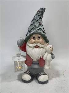 Vente en gros de décoration de Noël en magnésie pour garçon et père Noël avec lanterne statue en résine artisanale renne fait à la main décoration du nouvel an pour la maison - Product Image 5