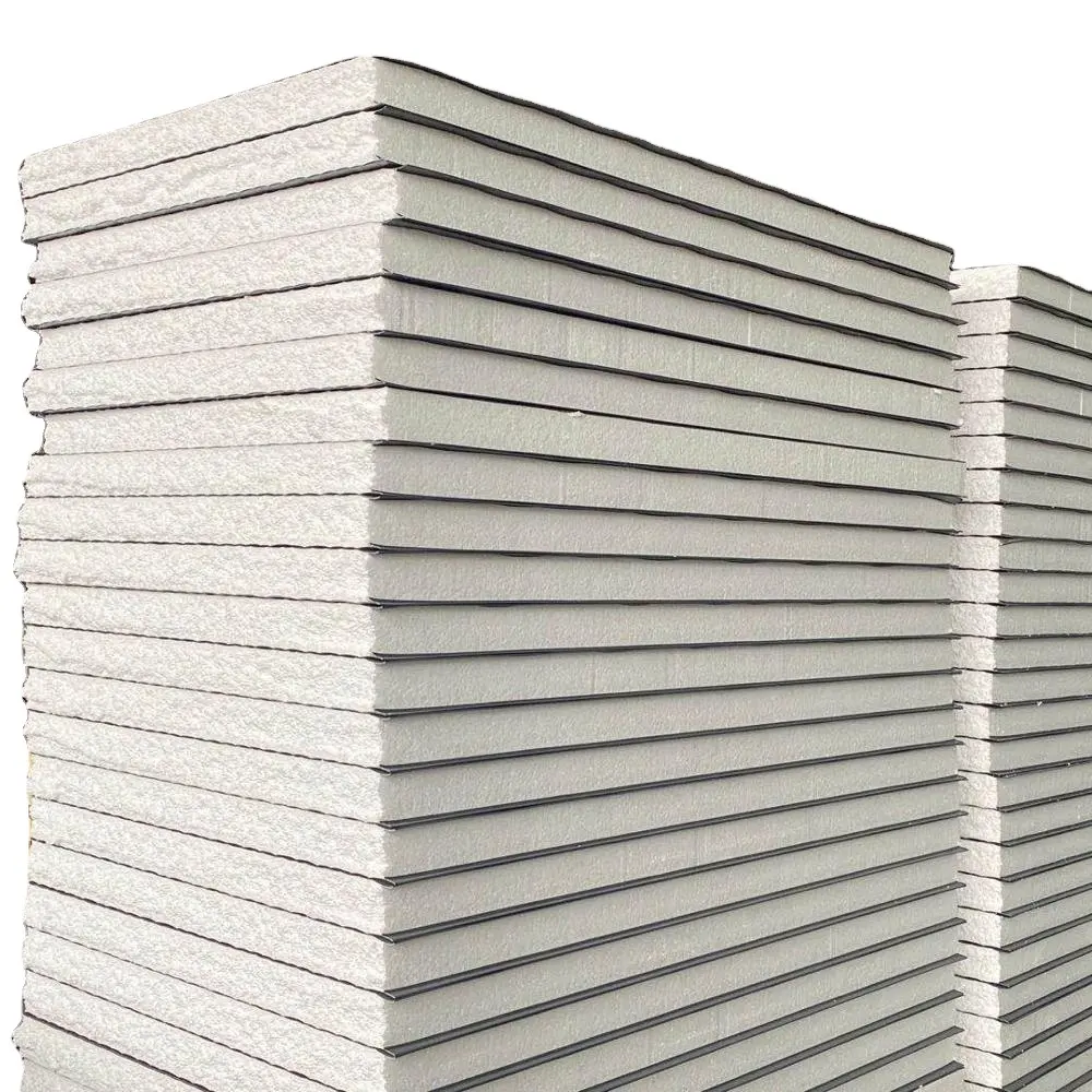 Ramah Lingkungan Ringan Dinding Eps/Styrofoam Sandwich Panel Struktural Panel Terisolasi untuk Sips Rumah