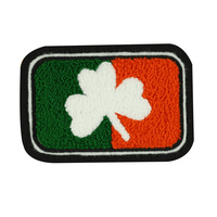 Vente en gros de patchs chenille pour la Saint-Patrick porte-bonheur de la Saint-Patrick avec broderie personnalisée
