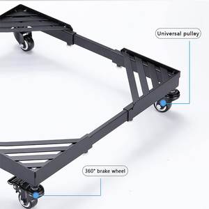 <span class=keywords><strong>Support</strong></span> réglable pour <span class=keywords><strong>climatiseur</strong></span>, cadre <span class=keywords><strong>de</strong></span> base pour réfrigérateur, 4 roues universelles en caoutchouc, base pour machine à laver facile à déplacer - Product Image 2