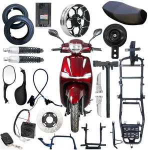 Atacado acessórios ciclomotor elétrico kit scooter motocicleta peças sobressalentes importador