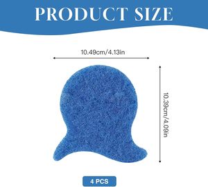 Mitaines et rouleaux en silicone réutilisables de haute qualité pour enlever les poils d'animaux, double pack, attrape-poils de chien collant - Product Image 3