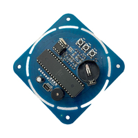 Kit de Reloj Digital LED Giratorio de Alta Visibilidad OKY3398 con Función de Alarma y Temperatura