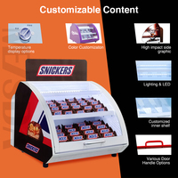 Meisda SC15 15L Comptoir Mini Promotionnel Chocolat Affichage Réfrigérateur Lumière LED Supermarché Utilisation Refroidisseur pour Refroidisseur Application
