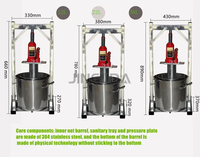 Déshydrateur de pressage de fruits commercial 2024/Machine de pressage à froid de filtre de vin de Date rouge/Machine de déshydratation manuelle de pressage de vin de raisin