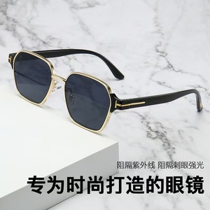Nouvel Arrivage Transfrontalier 2026 – Lunettes de Soleil Polarisées Polygones pour Hommes, Protection UV Tendance, Idéales pour la Conduite - Product Image 1