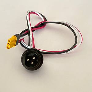 M12 3-Pin Luftfahrtstecker Elektrischer Kabelbaum IP68 Edelstahl Schwarz Beschichtet TÜV ISO9001 für Shanyou Marke für - Product Image 1