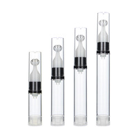 Pompa plastik tanpa udara mini, 5ml 10ml 12ml 15ml krim mata kecil pengap serum rol on botol botol krim mata untuk kosmetik