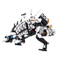 En Stock, Bloques de Construcción de Modelos de Dinosaurios MOC-15474 Thunder Fang, Ladrillos Pequeños, Juguete Educativo de Ensamblaje para Niños