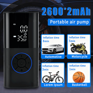 Pompa udara ban mobil elektrik portabel, pemompa udara ban mobil Digital dapat diisi ulang tekanan tinggi - Product Image 2