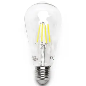 Lampadina LED a filamento ST64 E27 20W, ad alta efficienza, luce calda, ideale per decorazione e ambientazione in case o negozi. - Product Image 1