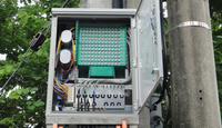 72F~576F SMC Centre de distribution de fibre optique SC/LC, Armoire de rue avec port IEC, Armoire de raccordement ODF 24 fibres