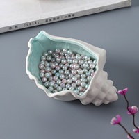 Boîte à bijoux vintage en céramique, petite boîte de rangement en porcelaine de style simple, support pour perles, boîte de rangement pour la Saint-Valentin