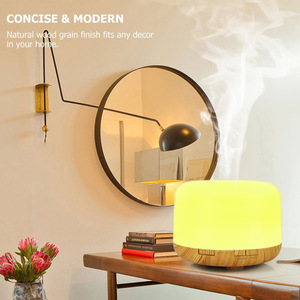 Difusor de Aroma con Diseño de Madera, Humidificador Ultrasónico de 500 ml con Luz y Temporizador para Uso en el Hogar y la Oficina - Product Image 4