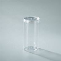 Bocaux en plastique PET de 800ml pour bonbons, conservation des noix, avec couvercle à vis, récipients pour le stockage des noix, 10 pièces