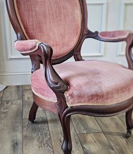 Chaise de salle à manger en bois véritable de style pastoral français, <span class=keywords><strong>fauteuil</strong></span> américain, rétro, ancien, chambre à coucher, chaise de toilette de princesse - Product Image 5